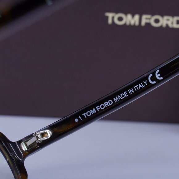 Tom Ford FT5756-B 052 Aviator Eyeglasses 53mm - Dark Havana - Picture 7 of 9
